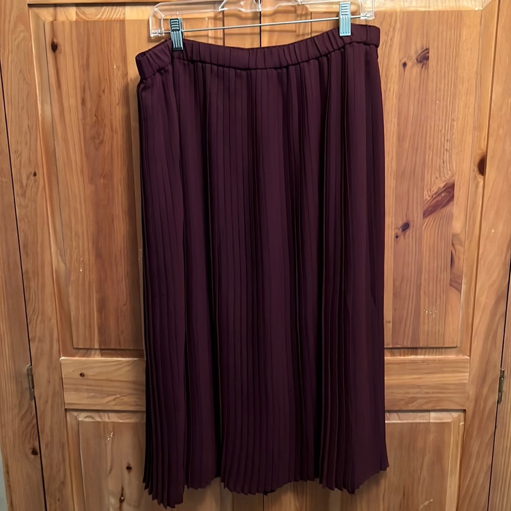 Eileen Fisher Pleated Midi Skirt
